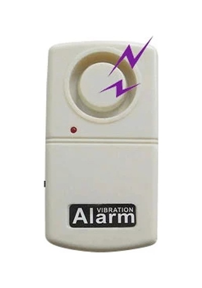 Mini Hırsızlık Önleme Güvenlik Sistemi 120db Titreşim Alarmı Kapı Penceresi İçin Beyaz