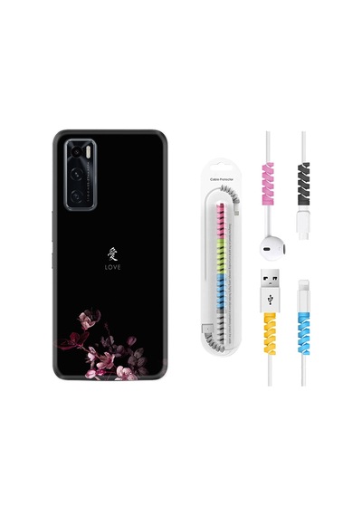 Vivo Y70 Kılıf Kablo Koruyuculu Love 1629