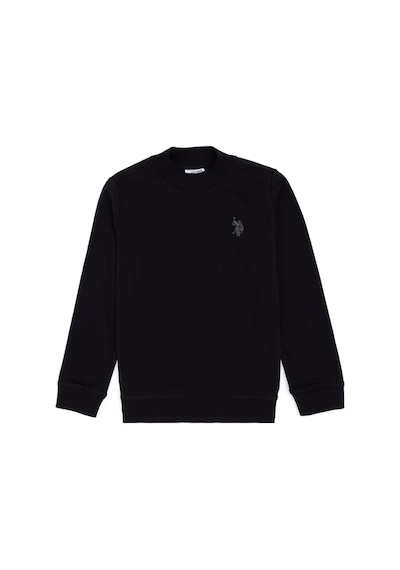 U.S. Polo Assn. Erkek Çocuk Siyah Basic Bisiklet Yaka Sweatshirt 50297435-VR046 U.S. Polo Assn. Erkek Çocuk Siyah Basic Bisiklet Yaka Sweatshirt 50297435-VR046