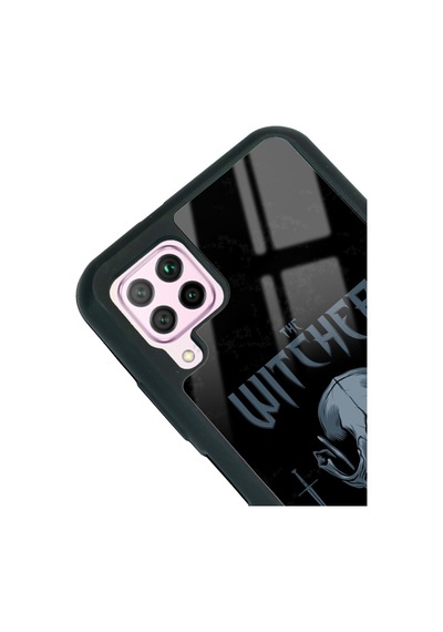 Huawei P40 Lite Witcher 3 Wild Hund Tasarımlı Glossy Telefon Kılıfı Siyah