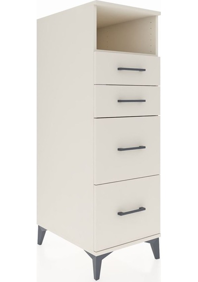 Kronos Dolap Tek Raflı 4 Çekmeceli 44x59x134 Aytaşı-aytaşı Aytaşı