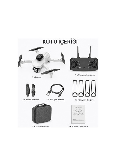 4k Kameralı Katlanabilir Drone, 6 Eksen Jiroskop, Yükseklik Sabitleme, Optik Akış, 360 Takla Modu, Taşıma Çantalı , Tek Tuşla Geri Dönüş Özellikli Beyaz - 889590495 4k Kameralı Katlanabilir Drone, 6 Eksen Jiroskop, Yükseklik Sabitleme, Optik Akış, 360 Takla Modu, Taşıma Çantalı , Tek Tuşla Geri Dönüş Özellikli Beyaz - 889590495