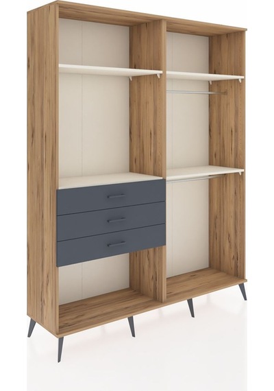 Hyperion Gardrop 4 Raflı 3 Çekmeceli 2 Askılı 176x44x221 Çam-aytaşı/antrasit Aytaşı/antrasit Hyperion Gardrop 4 Raflı 3 Çekmeceli 2 Askılı 176x44x221 Çam-aytaşı/antrasit Aytaşı/antrasit