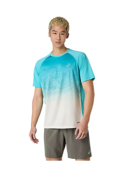 Asics Road Fade Erkek Mavi Koşu T-shirt 2011d512-402