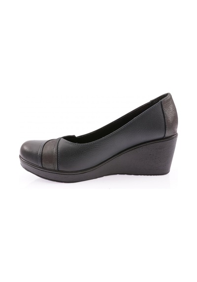 Dgn 651-22k Kadin Dolgu Taban Comfort Ayakkabi 651-2106-R9629 Lacivert