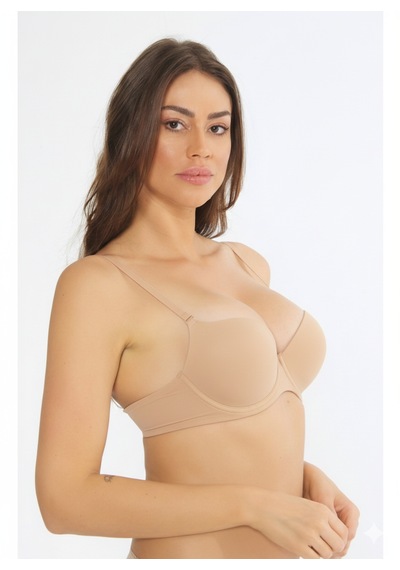Missayza Çift Destekli Double Push Up Nurteks 1490 Sütyen Ten