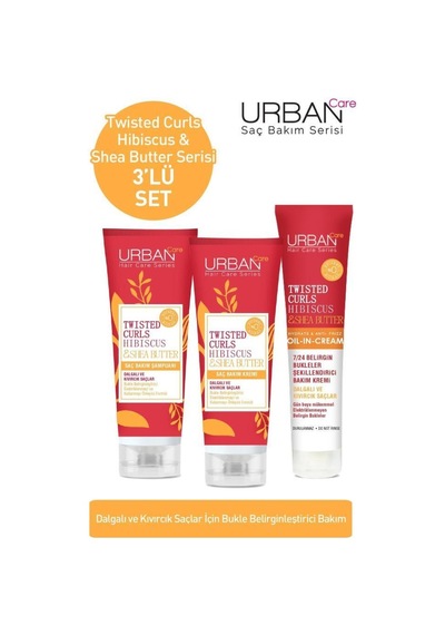 Urban Care Twisted Curls Şampuan+ Krem+durulanmayan Krem