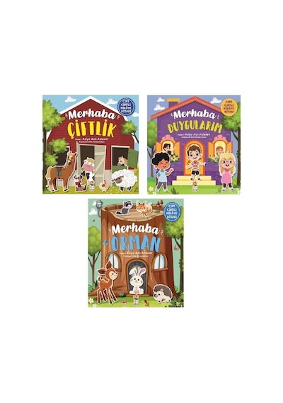 Merhaba Serisi Cırt Cırtlı Hikaye Kitabı Seti - Asiye Aslı Aslaner - Sincap Kitap