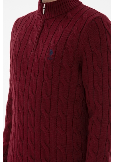 U.s. Polo Assn. Erkek Bordo Kazak /triko 50297020-vr014 Bordo