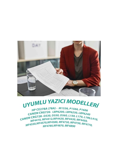 Hp 78a Ce278a Ve Canon Crg-728 Crg-726 Uyumlu  Toner - Hp P1606dn M1536dnf Canon Mf4410 Mf4730 Mf4780w 2.100 Sayfa