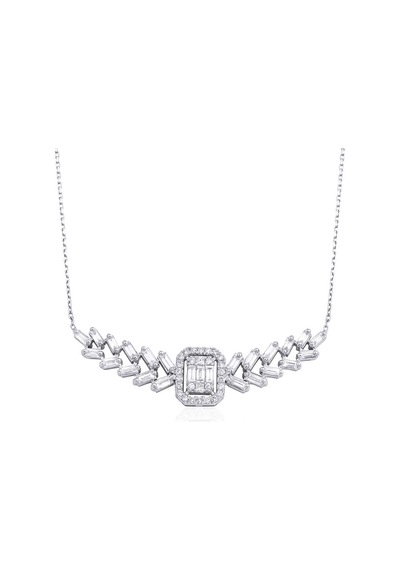 1.25 Karat Fantezi Pırlanta Kolye - Hrd Sertifikalı