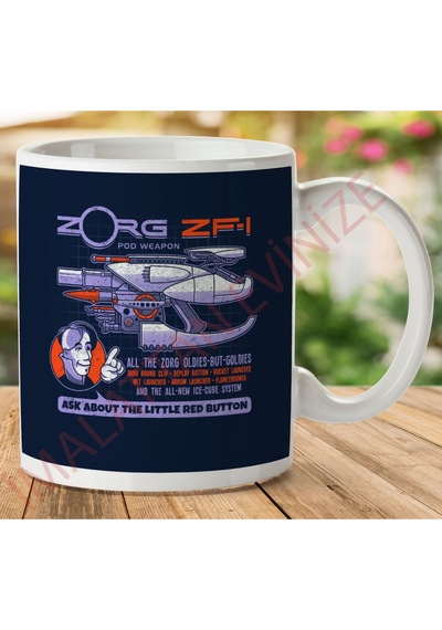 Beşinci Element Zorg Blaster Zf-1 İki Tarafı Baskılı Kupa Bardak.jpg