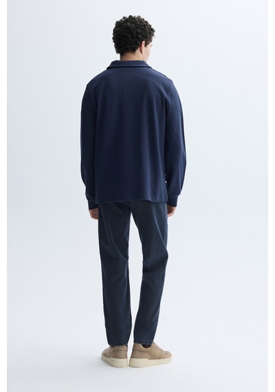 Mudo Erkek Erkek Lacivert Comfort Fit Fermuarlı Dik Yaka Sweatshirt 1264192