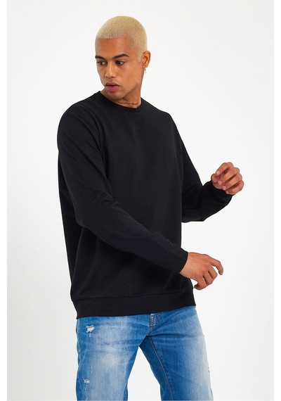 Superlife Süperlife Erkek Gri Bisiklet Yaka Ribanalı Regular Fit Sweatshirt Spr26swk930 Siyah Superlife Süperlife Erkek Gri Bisiklet Yaka Ribanalı Regular Fit Sweatshirt Spr26swk930 Siyah