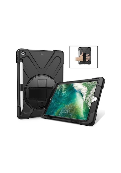 Apple Uyumlu iPad 9.7,2017 9.7 2018 Kalem Yerli Standlı Zırh Kılıf-Shock