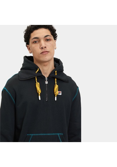 Siyah Fila Kapşonlu Sweatshirt Lu411127 Siyah