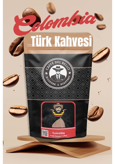 Caffe Del Bello Öğütülmüş Kolombiya Türk Kahvesi 500 G