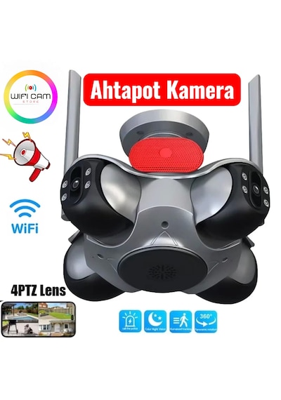 4 Kameralı Ahtapot Wifi Ptz Kamera