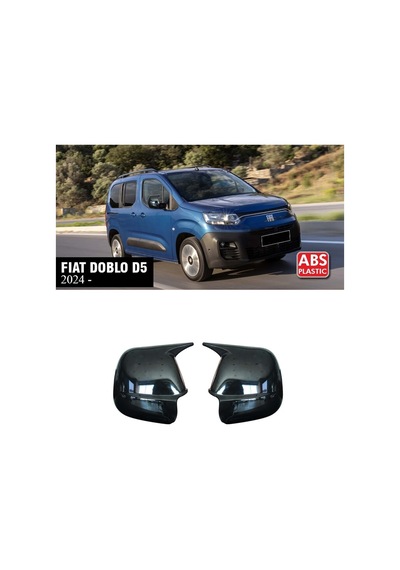 Fiat Doblo D5 Batman Yarasa Ayna Kapağı Piona Black Abs 2024+