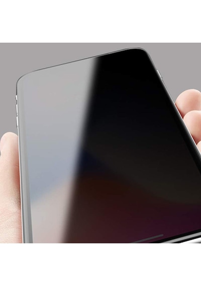 Xiaomi Mi 10 Lite 3D Full Privacy Gizlilik Tempered Cam Ekran Koruyucu Siyah