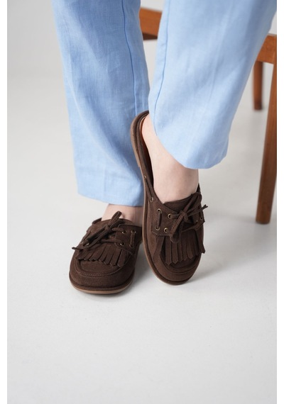 Dadwolf Süet Loafer Terlik Püsküllü Bağcıklı Günlük Makosen Mule Sabo Terlik Kahverengi Dadwolf Süet Loafer Terlik Püsküllü Bağcıklı Günlük Makosen Mule Sabo Terlik Kahverengi