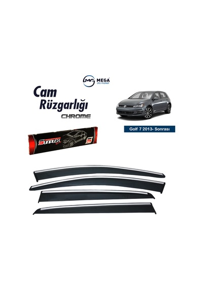 Vw Golf 7 2013- Sonrası Krom Cam Rüzgarlık Sunplex