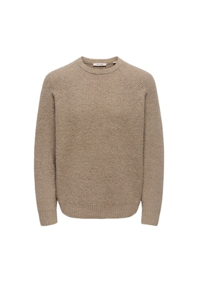 Only & Sons Onsdale Rlx Ls Raglan Knıt Erkek Gray Kazak - 22035118 Gri