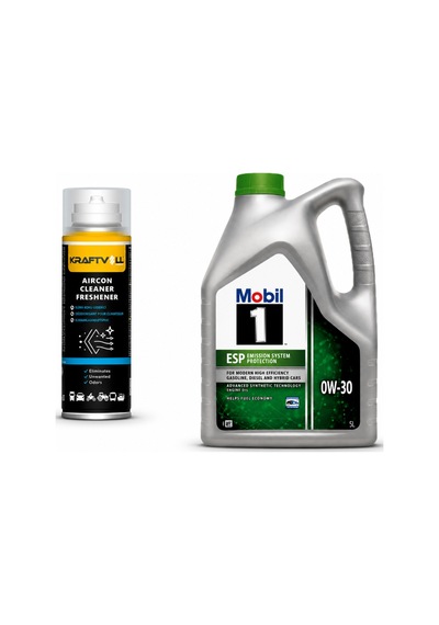 Mobil 1 Esp 0w-30 Motor Yağı 5 L + Klima Bombası 200 ML