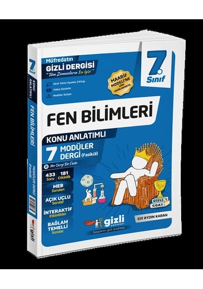 Gizli Yayınları 7. Sınıf Fen Bilimleri Müfredatın Gizli Dergisi Maarif Model