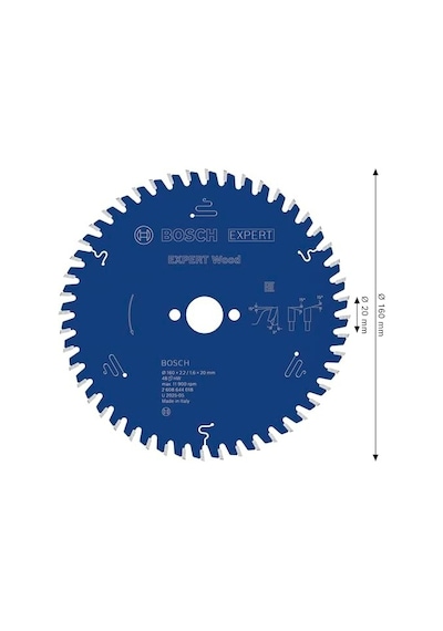 2608644016 Dairesel Testere Bıçağı Expert For Wood, Mavi, 2608644018, 0 Watts, 0 Volts