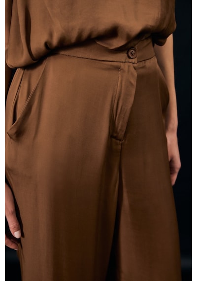 Sateen Colin Pantolon - Kahve-137340