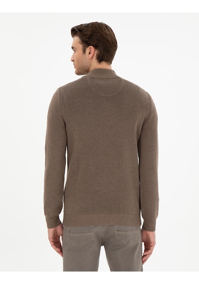 Pierre Cardin Erkek Vizon Melanj Kazak /triko 50297123-vr174 Vizon Melanj