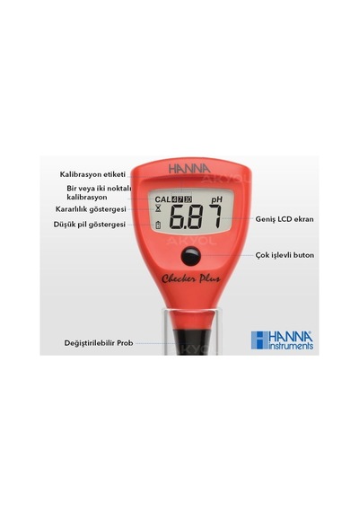 Hanna Hı 98100 İnce Problu Ph Ölçer 0.01 Ph
