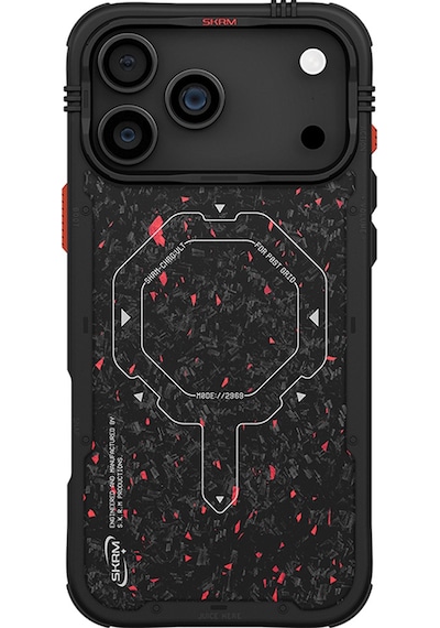 Apple Uyumlu iPhone 17 Pro Max Kılıf M-safe Şarj Özellikli Airbag Tasarımlı Skinarma Vektor Kapak Siyah Siyah