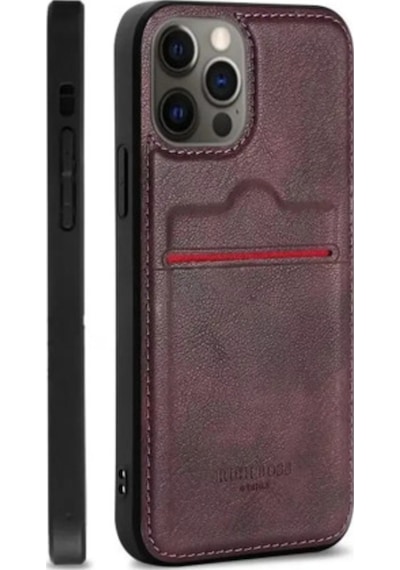 Desingshop Apple Uyumlu iPhone 11 Pro Kartlikli Deri Kilif 563623157