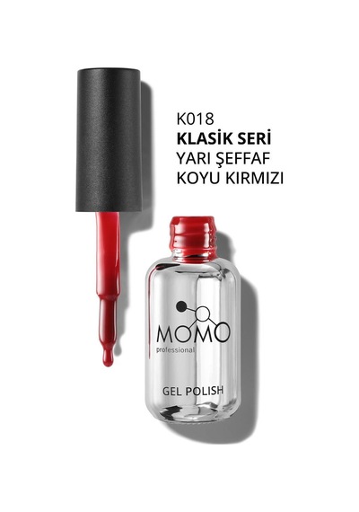 Kalıcı Oje K018, Yarı Şeffaf Koyu Kırmızı, 10 Ml