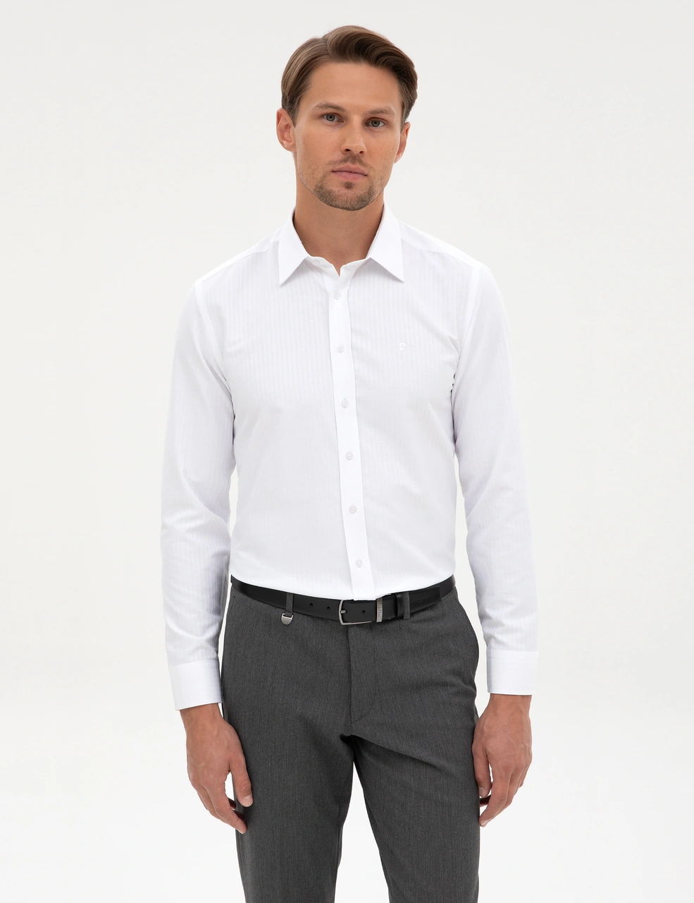 Pierre Cardin Erkek Beyaz Gömlek Desenli 50312340-vr013 Beyaz