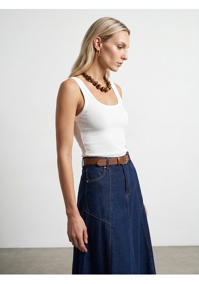 Dilvin 32807 Bra-free Atlet-beyaz