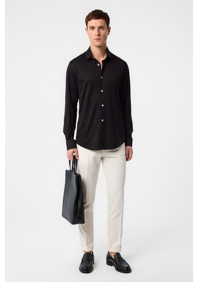 Antioch Slim Fit Erkek Gömlek Siyah