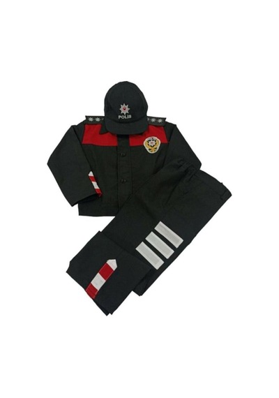 Genel Markalar Unisex Çocuk Siyah Polis Kıyafeti Jandarma - 224900776 Jandarma