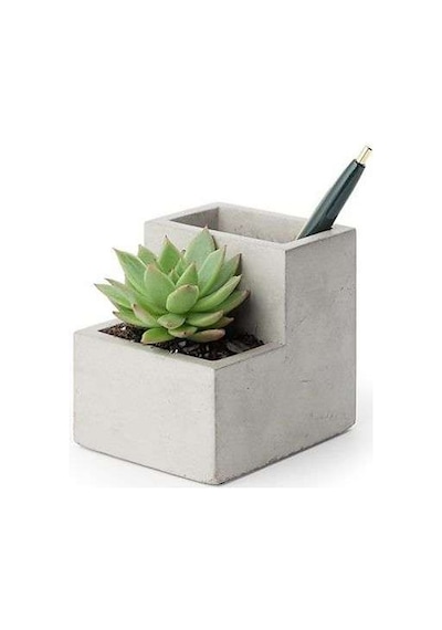 Kikkerland Concrete Beton Saksı Kalemlik Küçük Boy