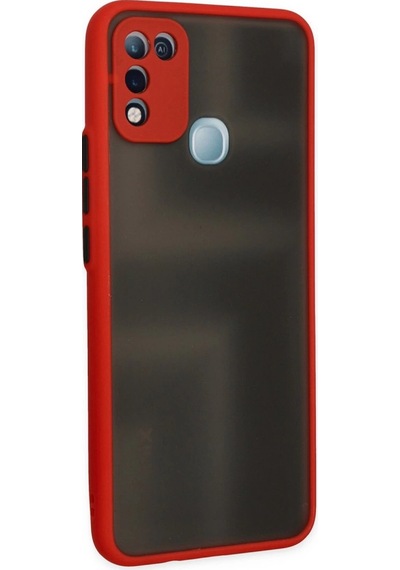 İnfinix Hot 10 Play Kılıf Montreal Silikon Kapak - Kırmızı Düz Renkli