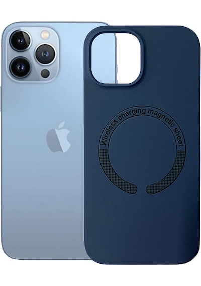 Apple Uyumlu  iPhone 13 Pro Max Kılıf Magsafe Özellikli Lansman Silikon Kapak