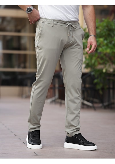Ultra Hafif İnce Esnek Slim Fit Jogger Çağla Yeşil