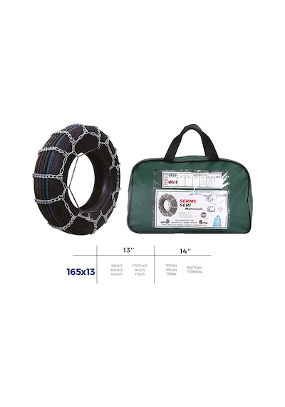Patinaj Zinciri Binek Ve Hafif Tic.araç Serme 13-14 Jant 590x13 Zincir Ebatları İçin Semeglbl - 21 Resime Bakınız