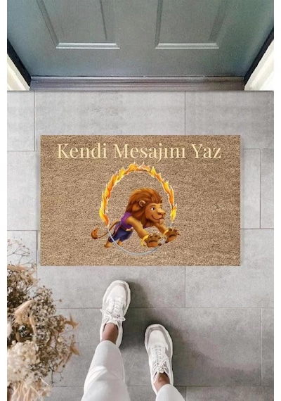 Dijital Baskı Kişiye Özel İç Kapı Dekorasyon Paspas Ps11247 Renkli