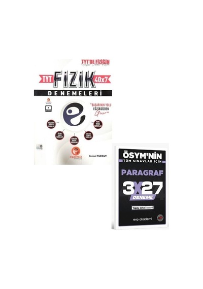 2027 Egzersiz 2027 Tyt Fizik 40 X 7 Denemeleri+ Evp Akademi Paragraf