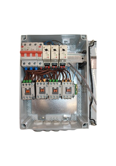 Endüstriyel Motor Kontrol Panosu 4x LS Metasol MC-22B Kontaktör Zaman Röleli IP55 Elektrik Kontrol Kutusu