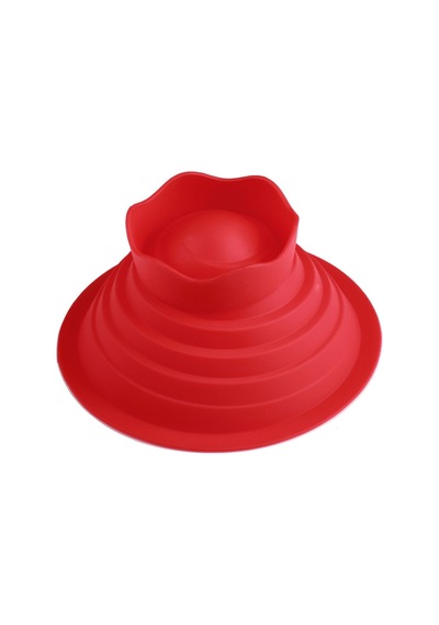 3pcs Dev Büyük Silikon Kek Kek Kalıbı Üst Cupcake Fırın Seti Pişirme Kalıbı Renk: Kırmızı Çok Renkli