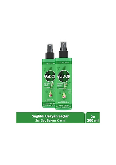 Elidor Sıvı Saç Bakım Kremi Uzayan Saçlar 200 Ml X2